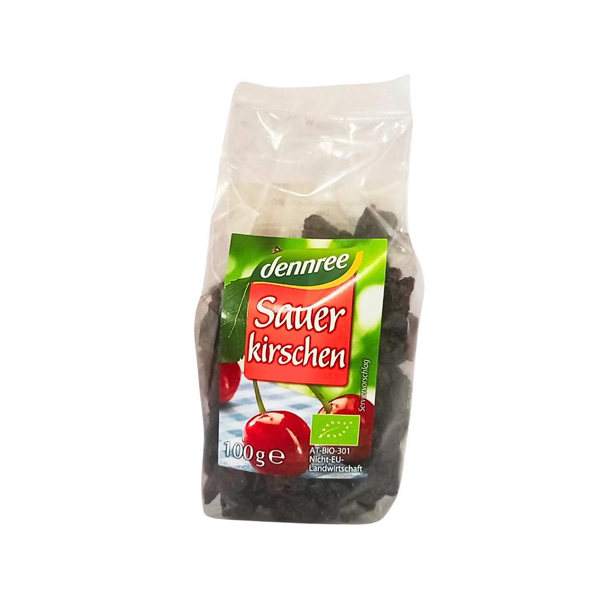 dennree sour cherries dried 100g