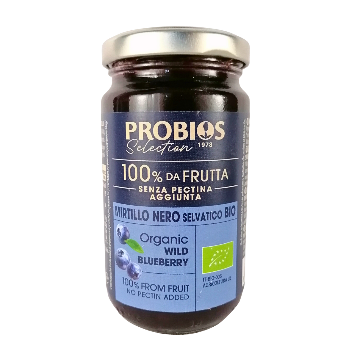 probios wild blueberry jam 220g