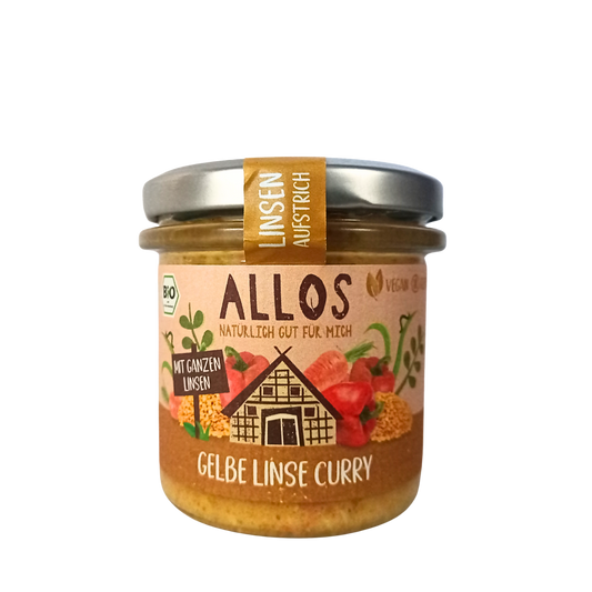 allos yellow lentil curry spread 140g