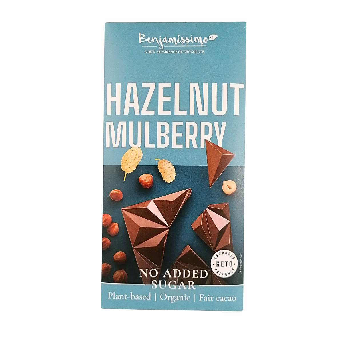 benjamissimo hazelnut mulberry chocolate 60g