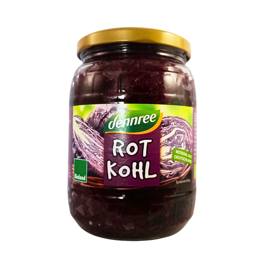 dennree red cabbage in jar 680g