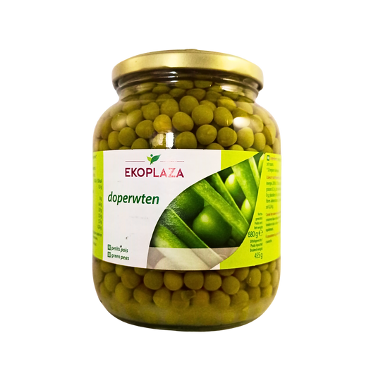 ekoplaza peas in jar 680g