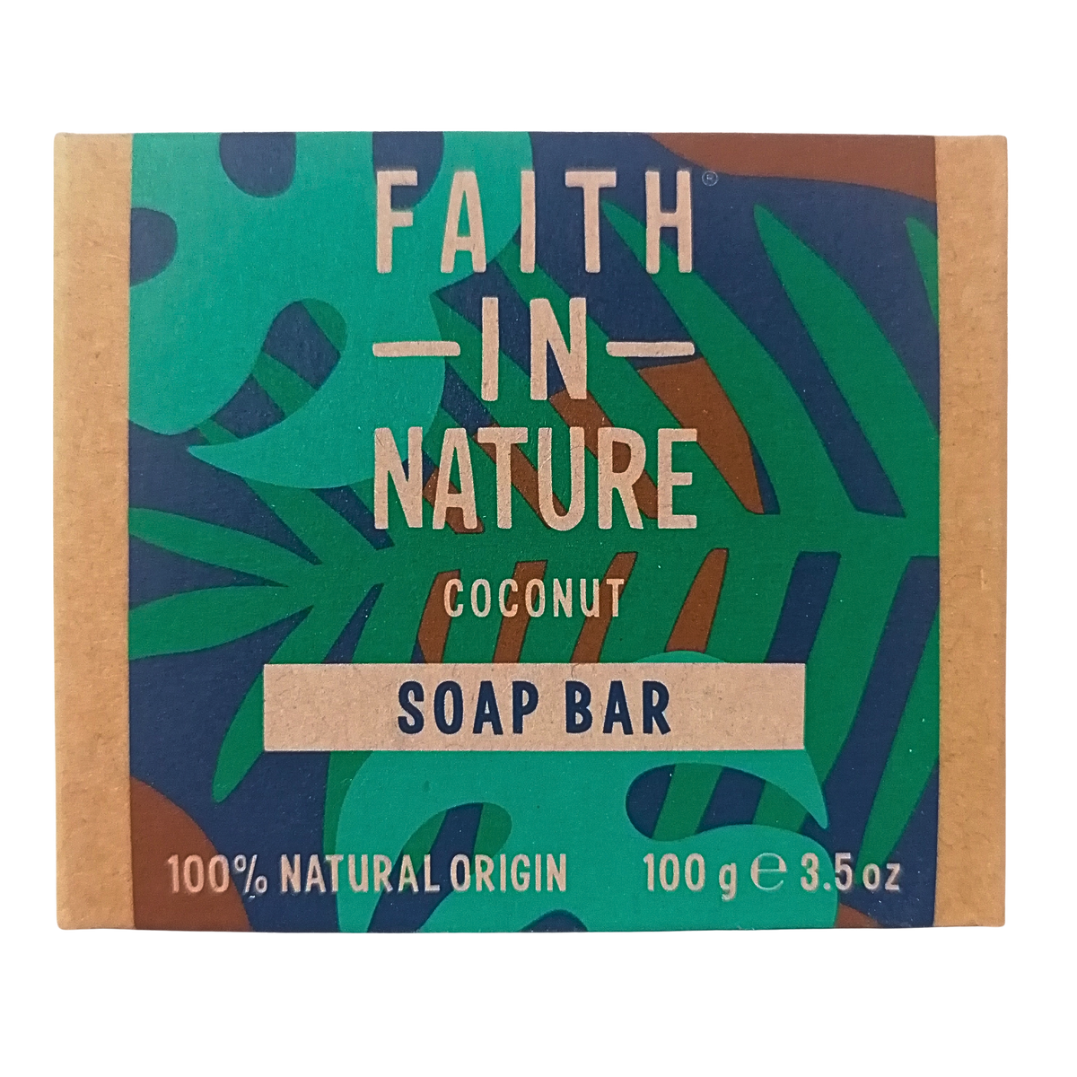 faith in nature coconut soap bar 100g