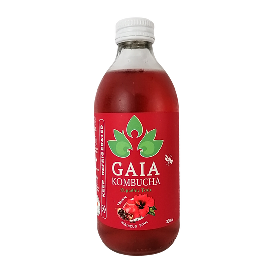 gaia kombucha hibiscus soul 330ml