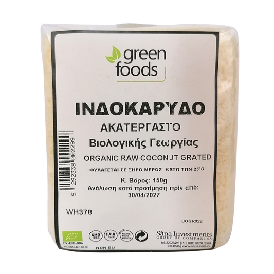 green foods coconut grated 150g