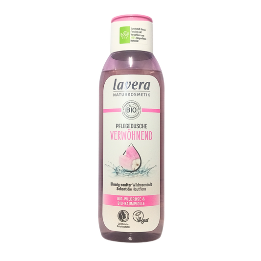 lavera body wash wild rose 250ml