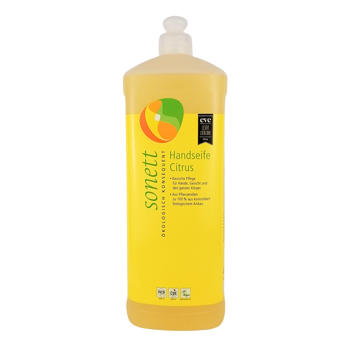 sonett liquid hand soap lemon refill bottle 1000ml