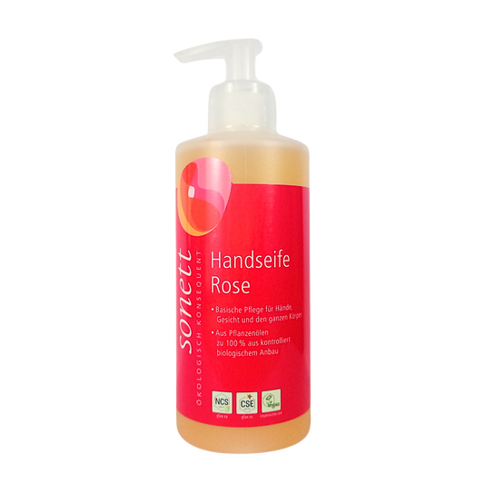 sonett liquid hand soap rose dispenser 300ml