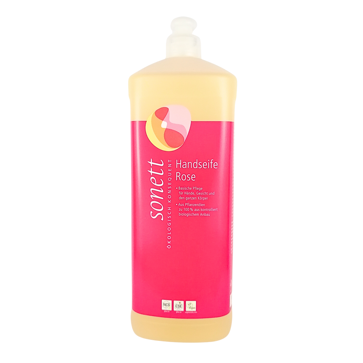sonett liquid hand soap rose refill bottle 1000ml