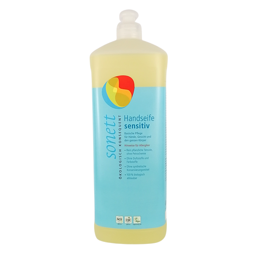 sonett liquid hand soap sensitive refill bottle 1000ml