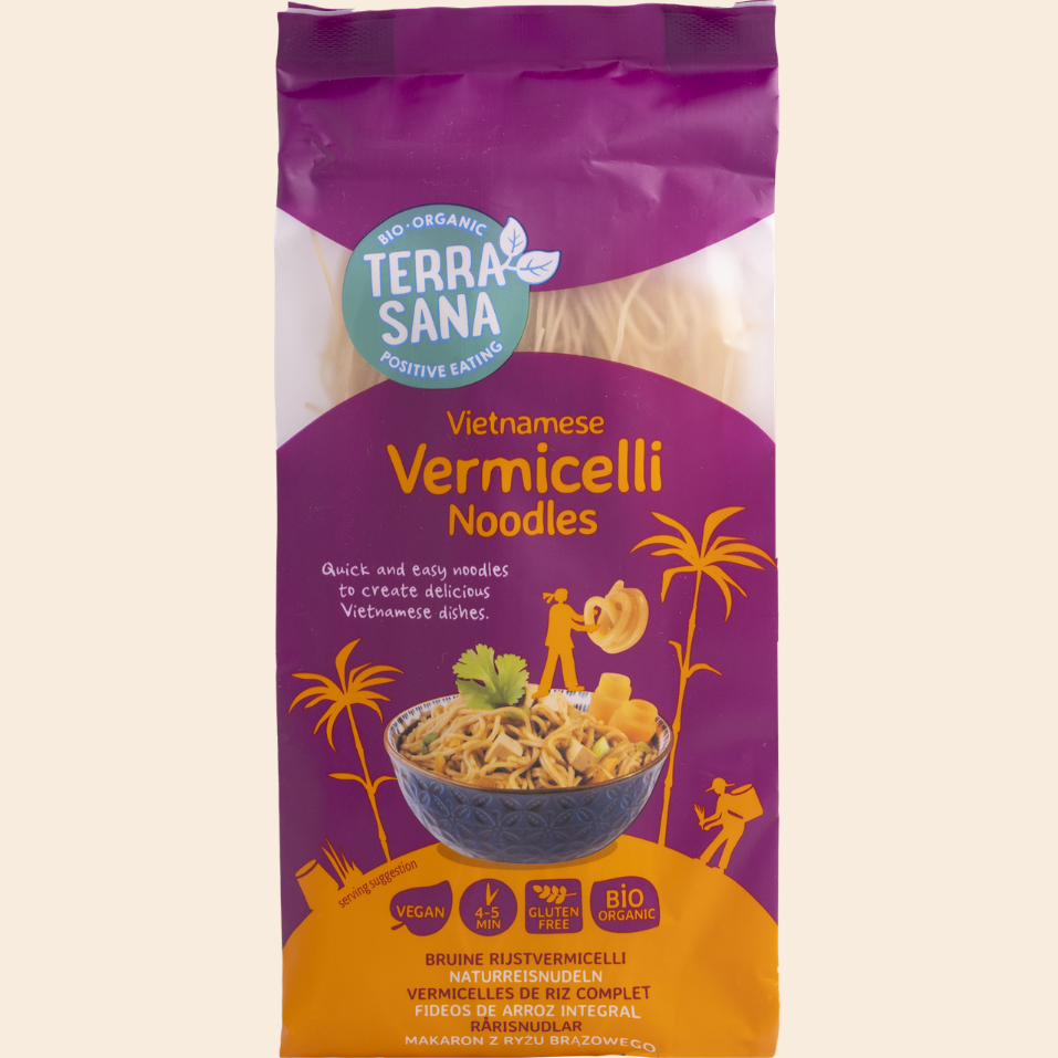 terrasana rice noodles brown 250g