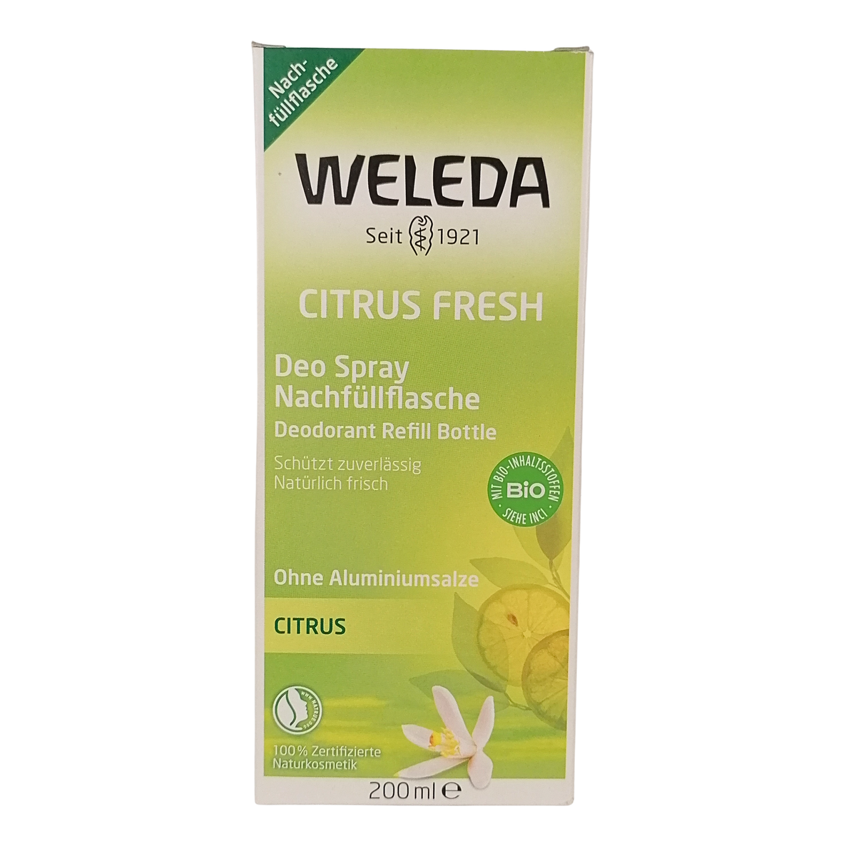 weleda citrus deo spray refill 200ml